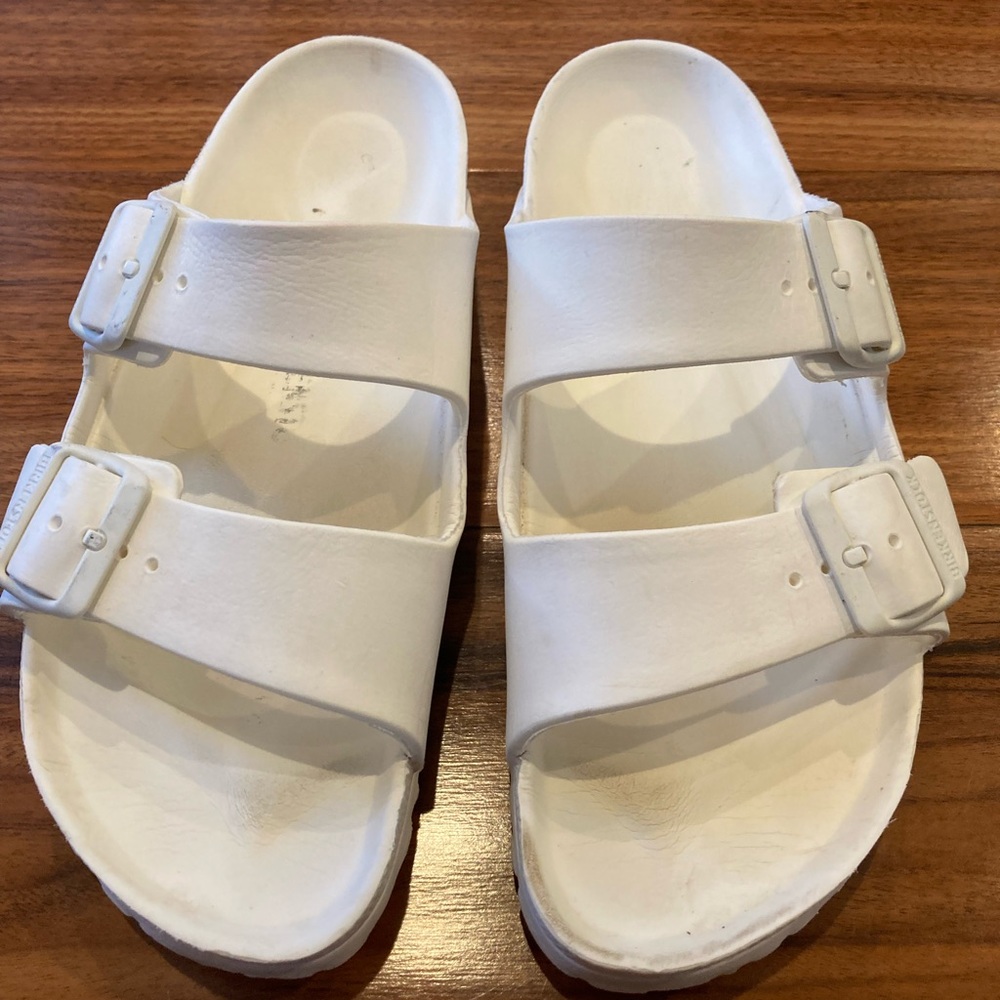 BIRKENSTOCK Arizona WHITE EVA Slides BIRKS Sandals Size 39/L8/M6